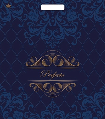 Пакет ПЭ с вырубной ручкой 48х42+3см (90) (Перфекто Бархат) Тико (х25/400)